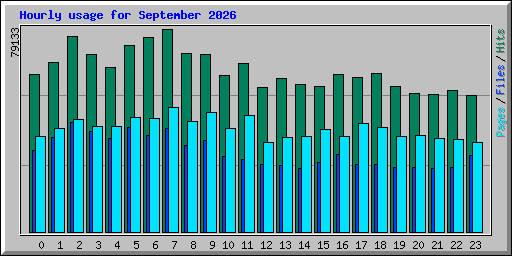 Hourly usage for September 2026